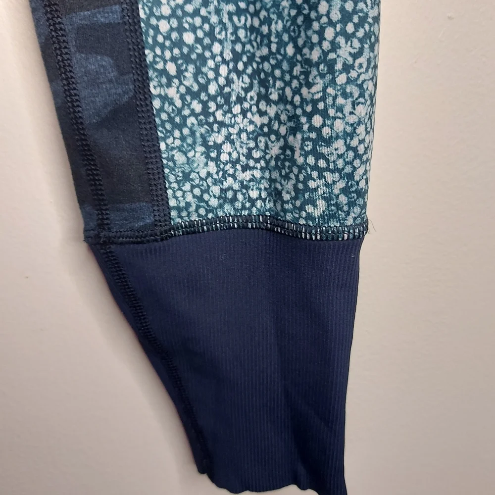 Lululemon Wunder Under Sashiko Patch Camo Inkwell Navy Blue Camo Leggings - Picture 4 of 11
